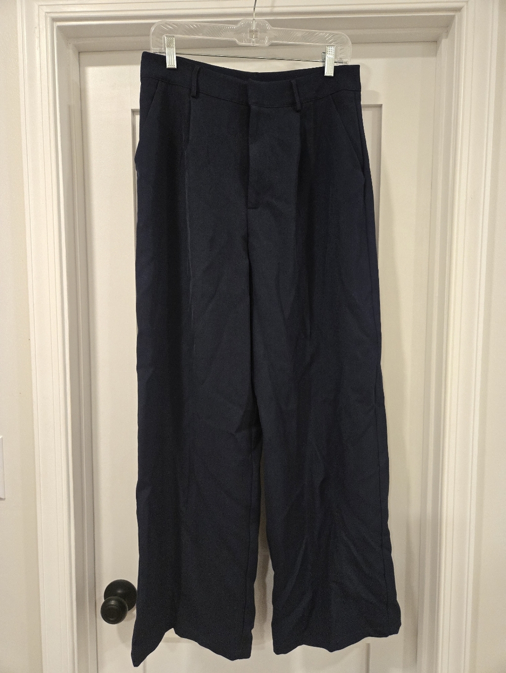 Cider Women's Navy Wide-Leg Dress Pants